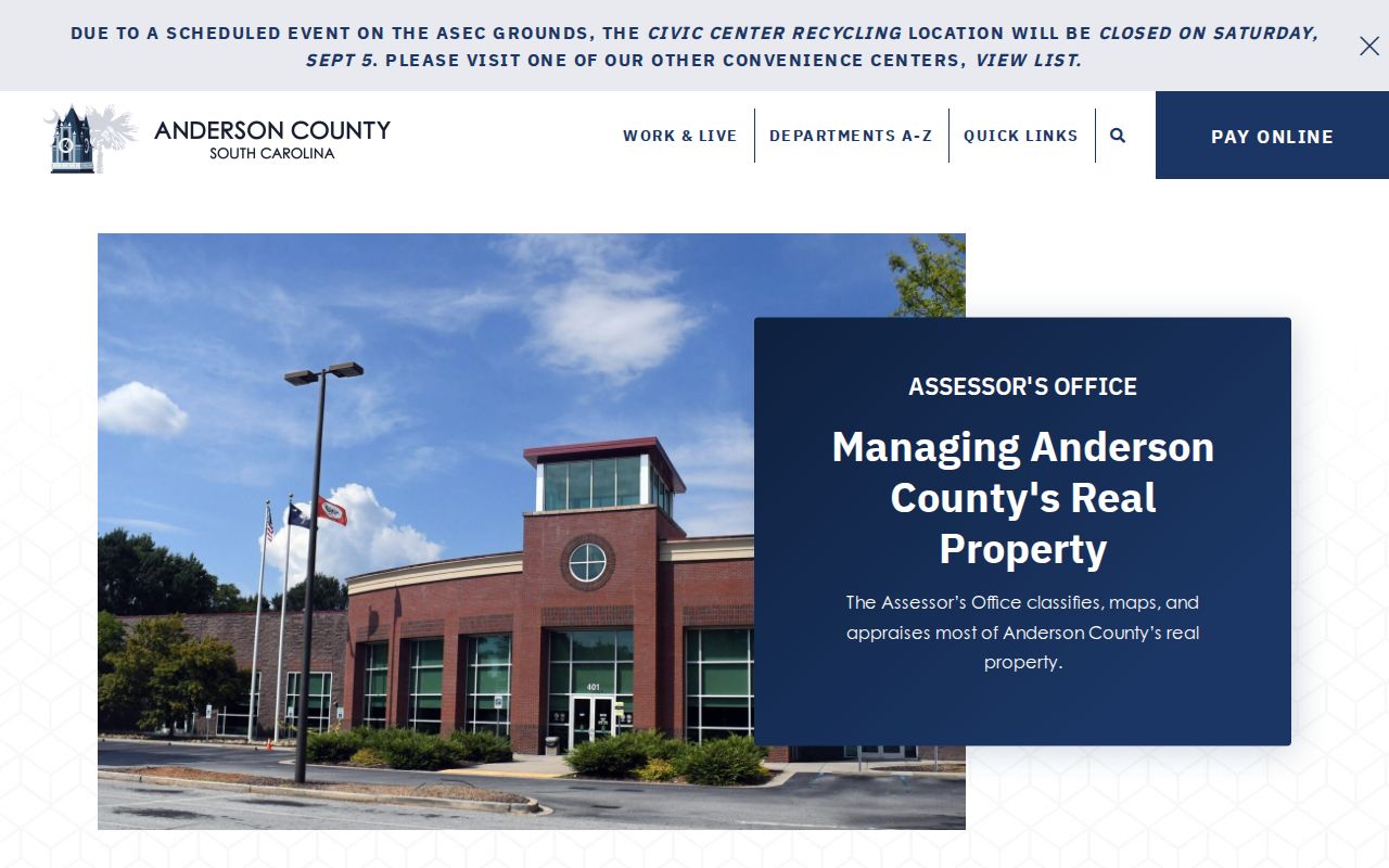 Anderson residents directory assessor reference