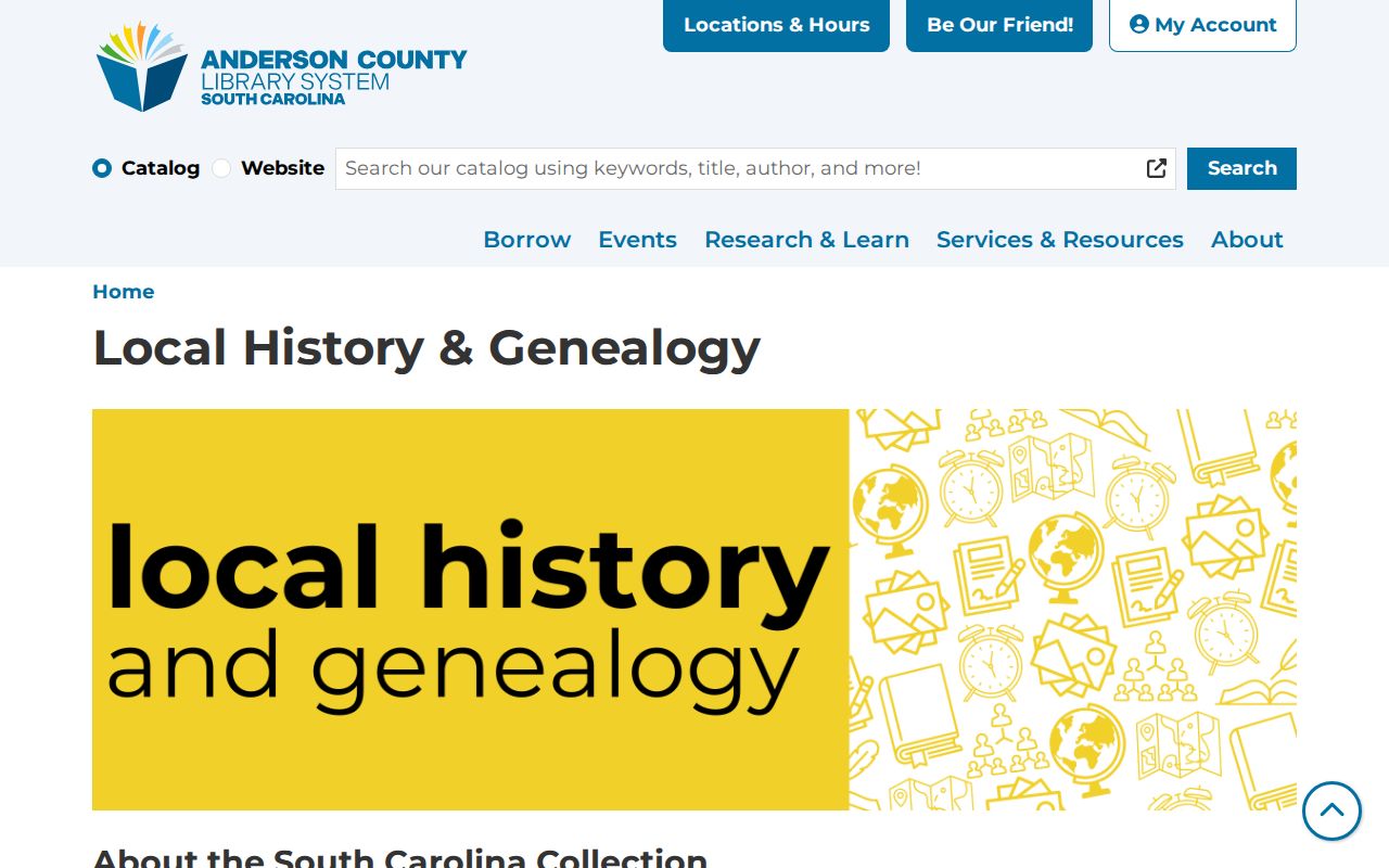 Anderson residents directory local history collection